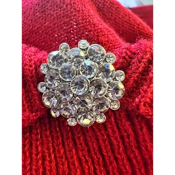 Briggs Plus Size 3X Red Sweater – Holiday Ready Knit Top - Picture 2 of 7